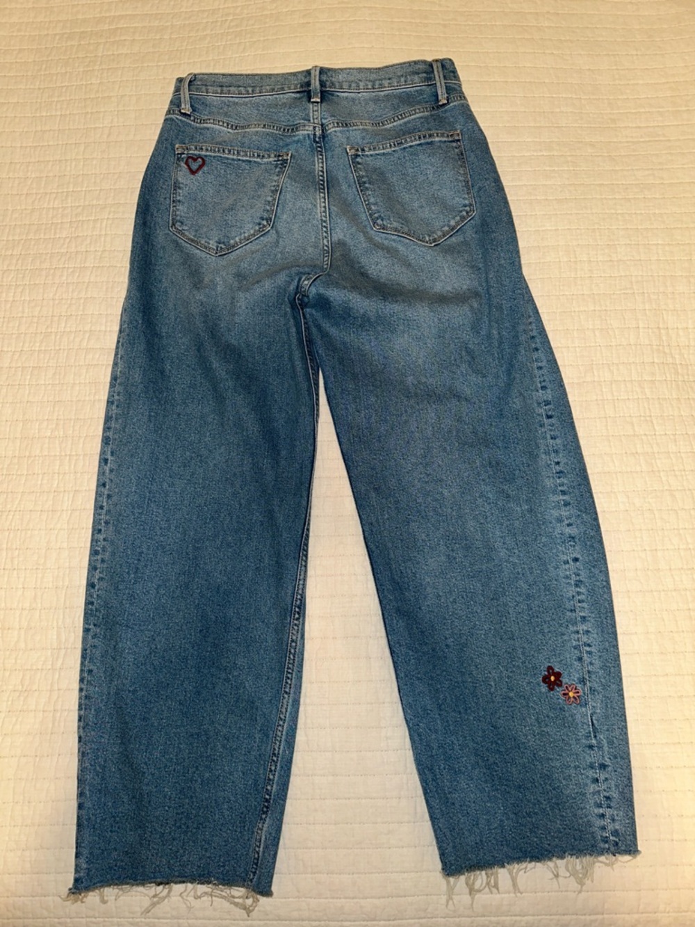 Driftwood Parker X Love Motif modified barrel denim jeans - Size 27W, 28L - Picture 5 of 5